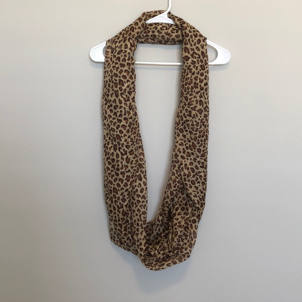 Leopard Print Circle / Infinity Scarf